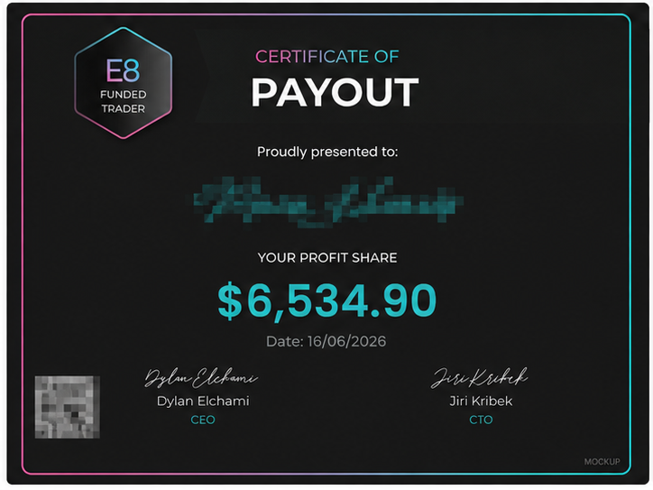 Certificat E8 Markets